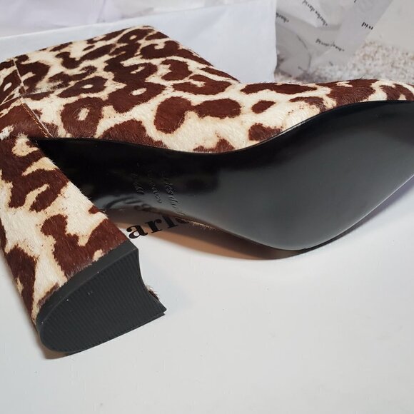 Charles David White Multi Animal Pattern Haircalf Boots/Booties - Picture 9 of 10
